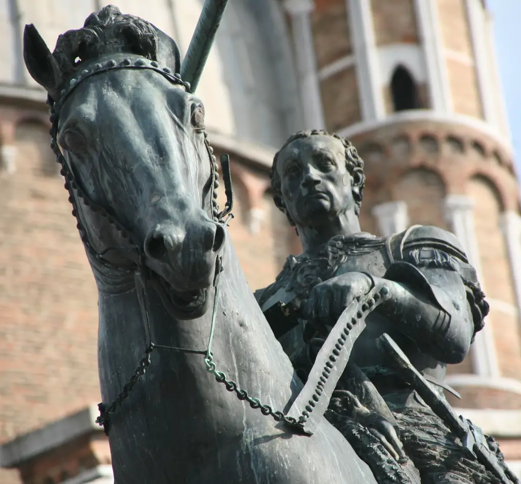 Equestrian Statue of Gattamelata in Detail Donatello